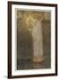 Maiden and Grail-Arthur Rackham-Framed Art Print