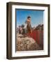 Maiden in the Excavations of Pompeii-Filippo Palizzi-Framed Giclee Print