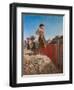 Maiden in the Excavations of Pompeii-Filippo Palizzi-Framed Giclee Print