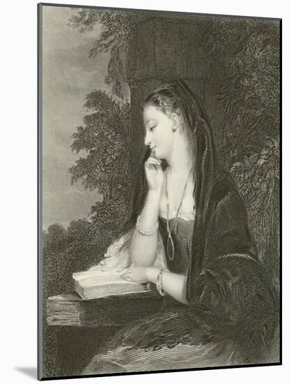 Maiden Meditation-Gilbert Stuart Newton-Mounted Giclee Print