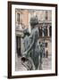 Maiden Statue, Central Fountain Representing Rio Turia, and Cathedral-Eleanor Scriven-Framed Photographic Print