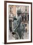 Maiden Statue, Central Fountain Representing Rio Turia, and Cathedral-Eleanor Scriven-Framed Photographic Print