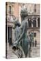 Maiden Statue, Central Fountain Representing Rio Turia, and Cathedral-Eleanor Scriven-Stretched Canvas