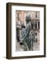 Maiden Statue, Central Fountain Representing Rio Turia, and Cathedral-Eleanor Scriven-Framed Photographic Print