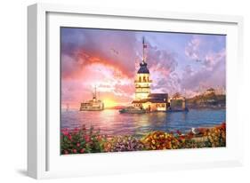 Maiden Tower-Dominic Davison-Framed Art Print