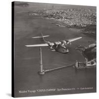 Maiden Voyage, China Clipper, San Francisco, California 1935-Clyde Sunderland-Stretched Canvas