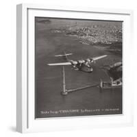 Maiden Voyage, China Clipper, San Francisco, California 1935-Clyde Sunderland-Framed Art Print