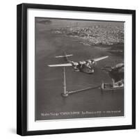 Maiden Voyage, China Clipper, San Francisco, California 1935-Clyde Sunderland-Framed Premium Giclee Print