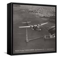 Maiden Voyage, China Clipper, San Francisco, California 1935-Clyde Sunderland-Framed Stretched Canvas