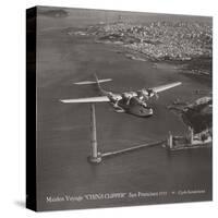 Maiden Voyage, China Clipper, San Francisco, California 1935-Clyde Sunderland-Stretched Canvas