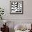 Maidenhair (white on black)-Denise Duplock-Framed Art Print displayed on a wall