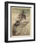 Maidens Tease Alberich-Arthur Rackham-Framed Art Print