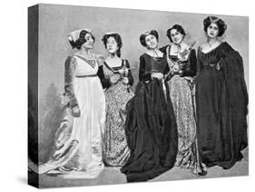 Maids, Scene from Francesca Da Rimini-Gabriele D'Annunzio-Stretched Canvas