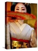 Maiko Dancer, Kyoto, Japan-Frank Carter-Stretched Canvas