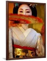 Maiko Dancer, Kyoto, Japan-Frank Carter-Framed Photographic Print