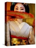 Maiko Dancer, Kyoto, Japan-Frank Carter-Stretched Canvas