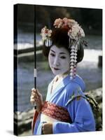 Maiko Girl, Kyoto, Japan-null-Stretched Canvas