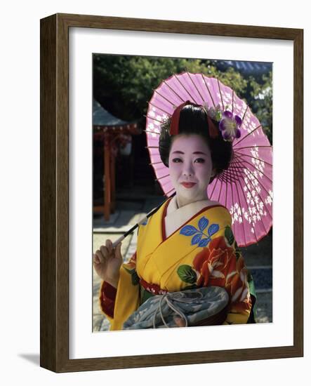 Maiko Girl, Kyoto, Japan-null-Framed Photographic Print