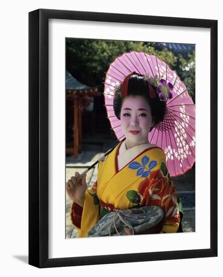 Maiko Girl, Kyoto, Japan-null-Framed Photographic Print