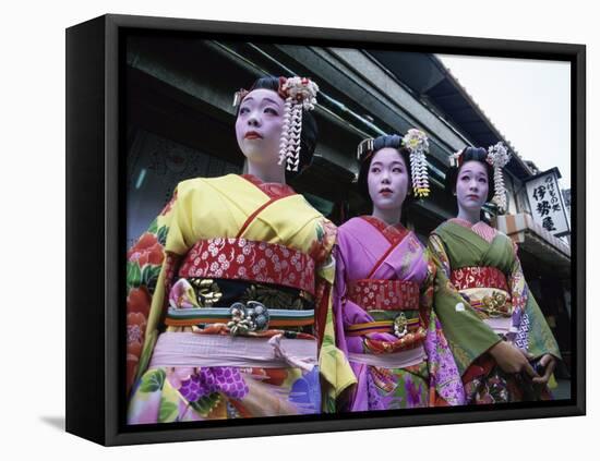 Maiko Girls, Kyoto, Japan-null-Framed Stretched Canvas