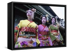 Maiko Girls, Kyoto, Japan-null-Framed Stretched Canvas