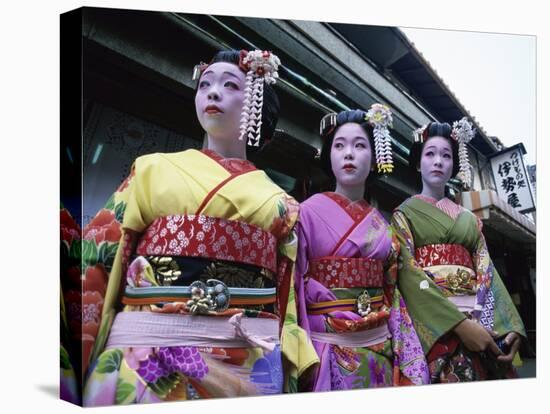 Maiko Girls, Kyoto, Japan-null-Stretched Canvas