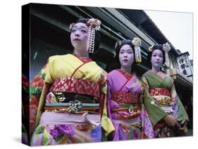 Maiko Girls, Kyoto, Japan-null-Stretched Canvas