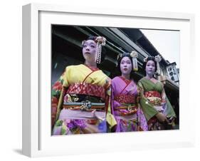 Maiko Girls, Kyoto, Japan-null-Framed Photographic Print