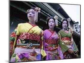 Maiko Girls, Kyoto, Japan-null-Mounted Photographic Print