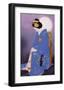 Maiko in Hazy Moon-Goyo Otake-Framed Giclee Print