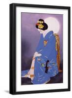 Maiko in Hazy Moon-Goyo Otake-Framed Giclee Print