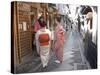 Maiko Street, Kyoto, Japan-Shin Terada-Stretched Canvas