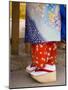 Maiko Wearing Traditional Japanese Kimono and Okobo, Kyoto, Island of Honshu, Japan-Gavin Hellier-Mounted Photographic Print