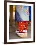 Maiko Wearing Traditional Japanese Kimono and Okobo, Kyoto, Island of Honshu, Japan-Gavin Hellier-Framed Photographic Print