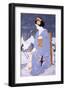 Maiko with Snow in Spring-Goyo Otake-Framed Giclee Print