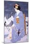 Maiko with Snow in Spring-Goyo Otake-Mounted Giclee Print