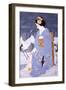 Maiko with Snow in Spring-Goyo Otake-Framed Giclee Print