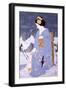 Maiko with Snow in Spring-Goyo Otake-Framed Giclee Print