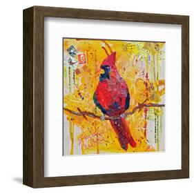 Mail Cardinal-null-Framed Art Print