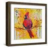 Mail Cardinal-null-Framed Art Print