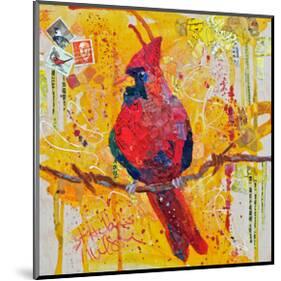 Mail Cardinal-null-Mounted Art Print