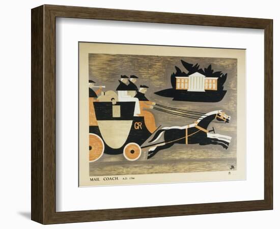 Mail Coach A.D. 1784-John Armstrong-Framed Art Print