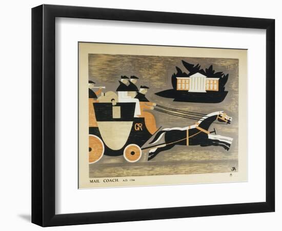 Mail Coach A.D. 1784-John Armstrong-Framed Art Print