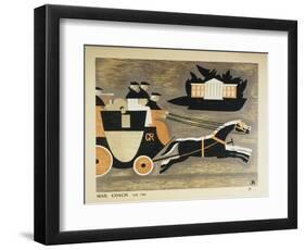 Mail Coach A.D. 1784-John Armstrong-Framed Art Print