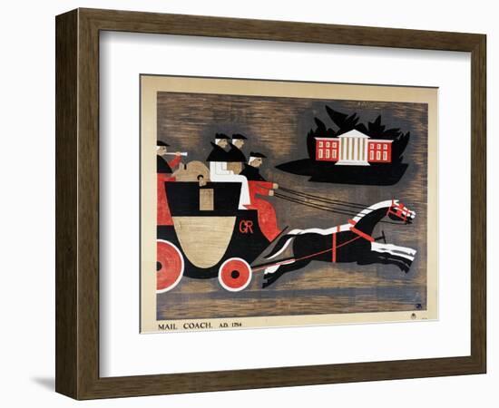 Mail Coach A.D. 1784-John Armstrong-Framed Art Print