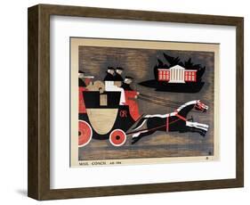 Mail Coach A.D. 1784-John Armstrong-Framed Art Print