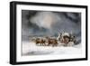 Mail Coach in a Snowstorm-Charles Cooper Henderson-Framed Giclee Print