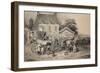 Mail Coach Rest Stop, France, 19th Century-null-Framed Giclee Print