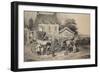 Mail Coach Rest Stop, France, 19th Century-null-Framed Giclee Print