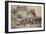 Mail Coach Rest Stop, France, 19th Century-null-Framed Giclee Print